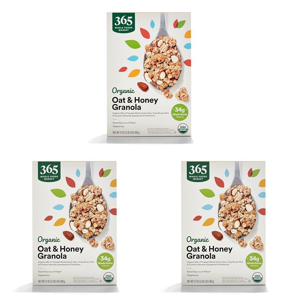 image:image365 by Whole Foods Market Organic French Vanilla Almond Granola 17 OunceOat Honey
