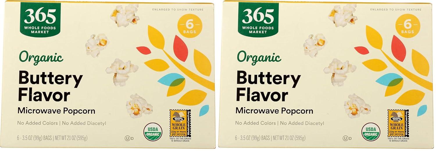 image:image365 by Whole Foods Market Organic Microwave Popcorn 21 OunceOrganic