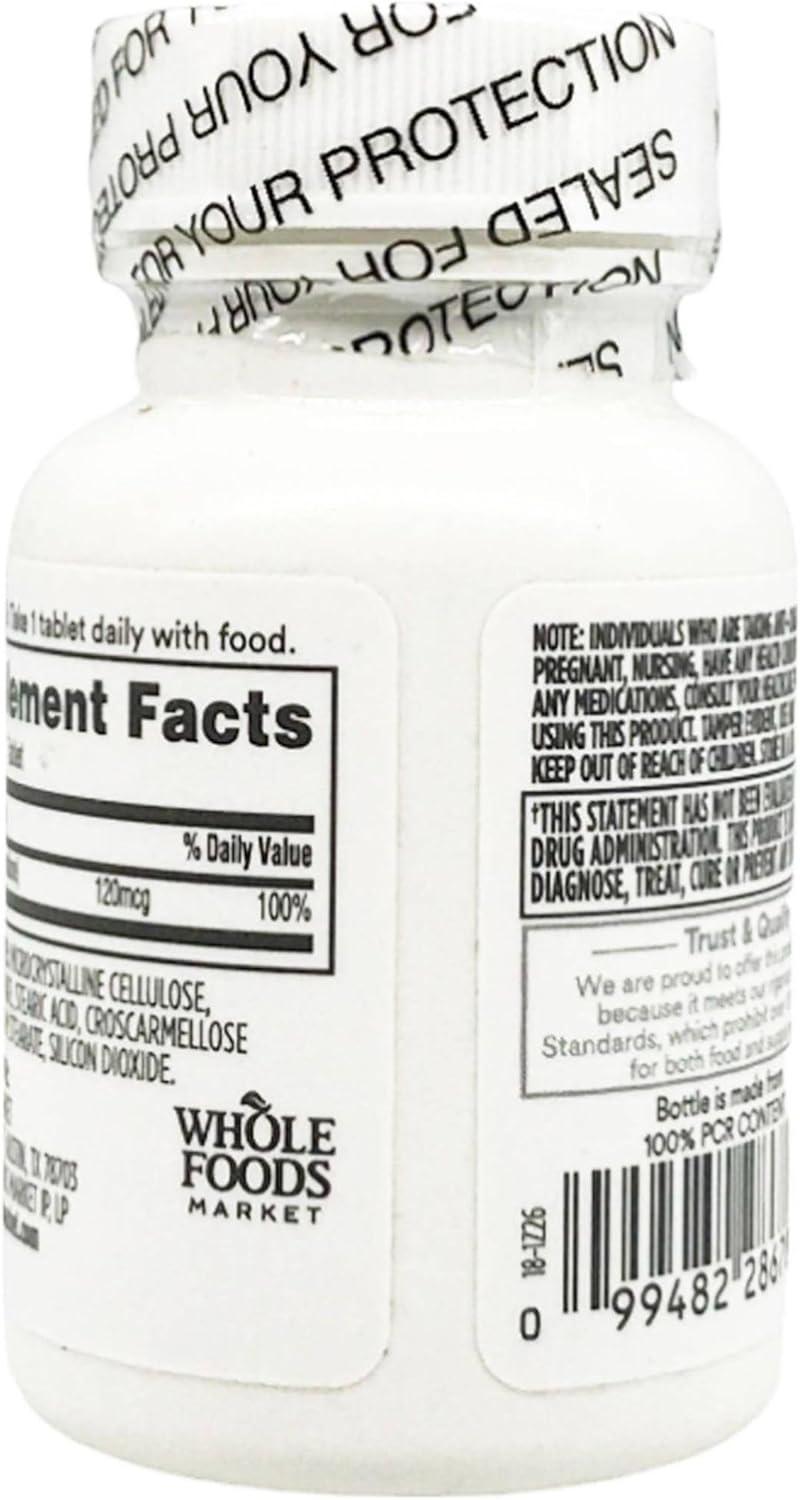 image:image365 by Whole Foods Market Vitamin K 120 MCG 100 Tablets100 Count Pack of 1