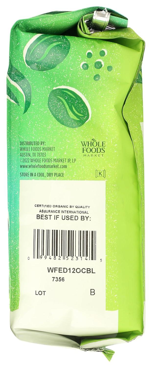 image:imageWhole Foods Market Organic Continental Blend Ground Coffee MediumLight Roast Complex amp Heavy FruitTinged 12 Ounce12 Ounce Pack of 1