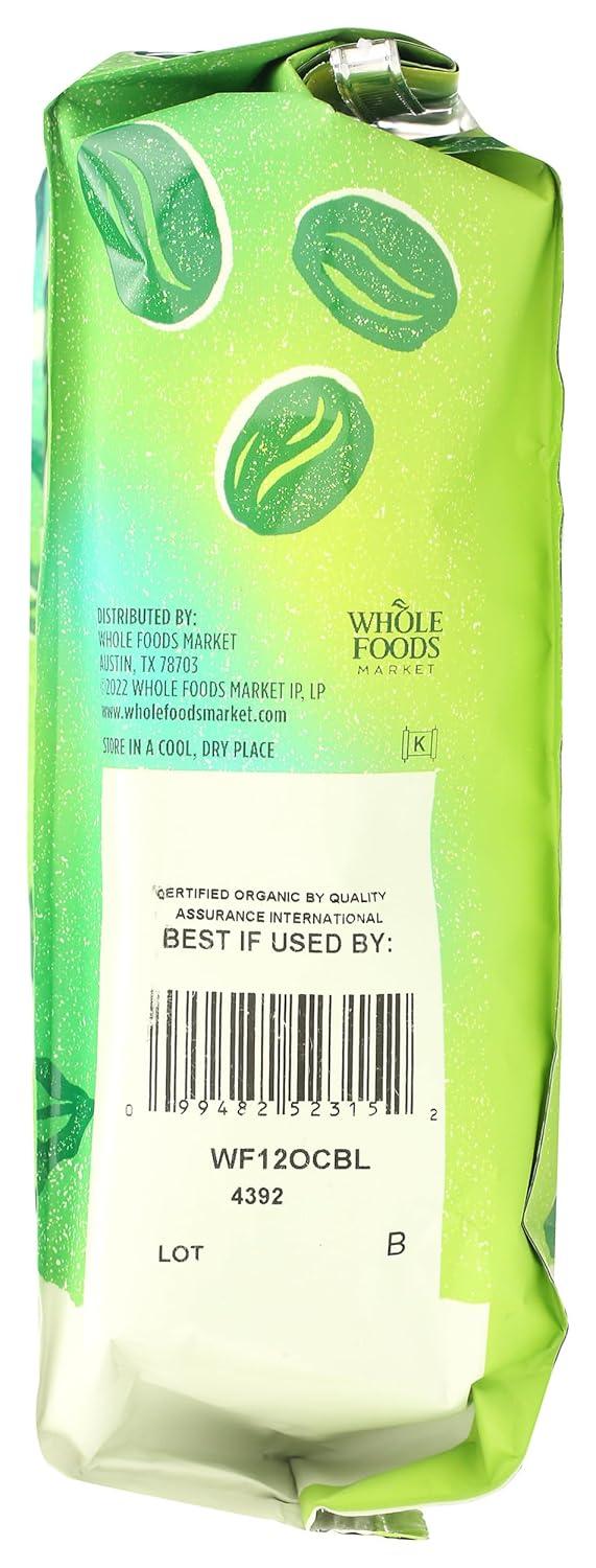 image:imageWhole Foods Market Organic Continental Blend Whole Bean Coffee MediumLight Roast Complex amp Heavy FruitTinged 12 Ounce12 Ounce Pack of 1