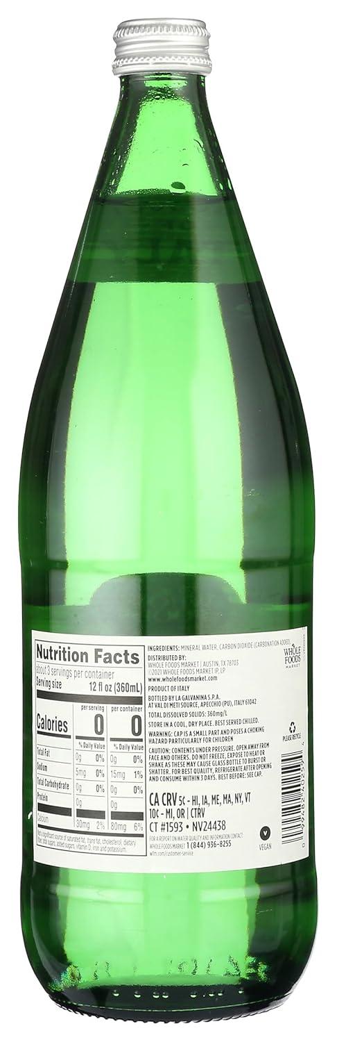image:imageWhole Foods Market Organic Italian Lime Sparkling Mineral Water 6 Pack 169 Fl OzUnflavored