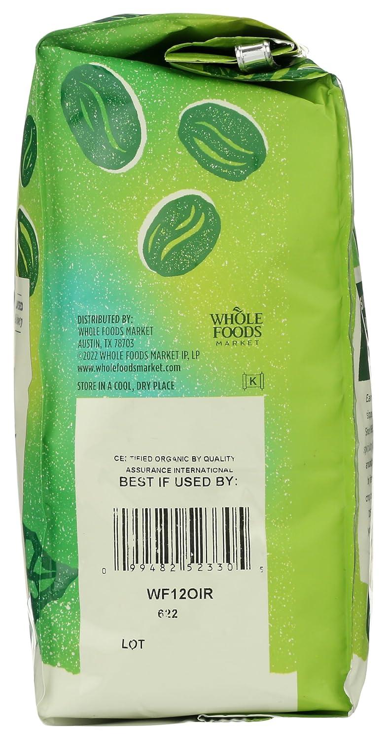 image:imageWhole Foods Market Organic Whole Bean Coffee Dark Italian Roast Bittersweet Rich amp Velvety 12 Ounce12 Ounce Pack of 1