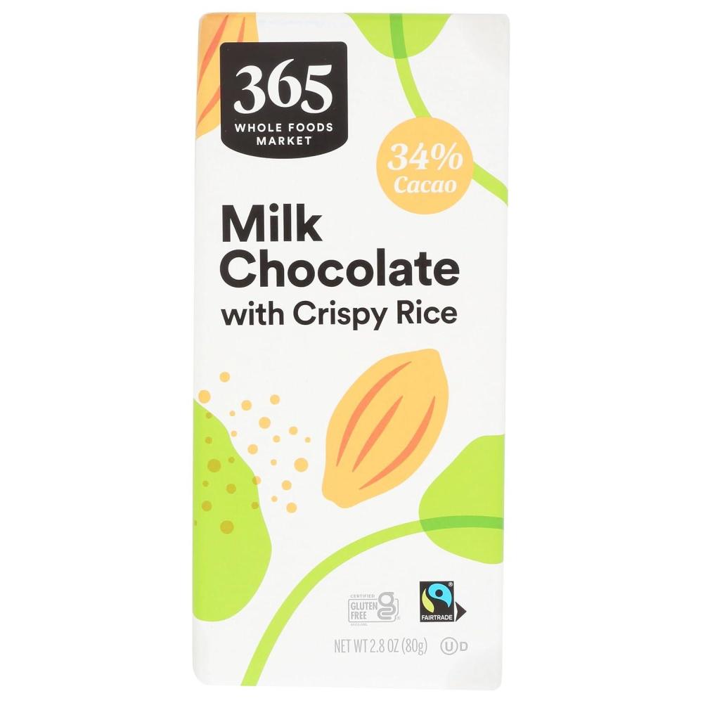 image:image365 by Whole Foods Market Crispy Rice Milk Chocolate Bar 28 Ounce