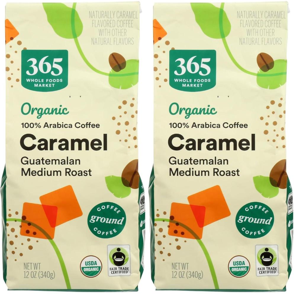 image:image365 by Whole Foods Market Organic Caramel Ground Coffee 12 Ounce12 Ounce Pack of 2