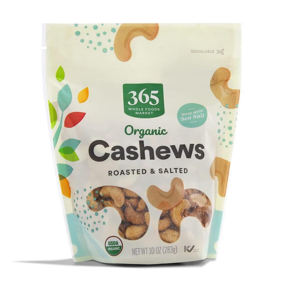 image:image365 by Whole Foods Market Organic Dry Roasted amp Unsalted Cashews 10 OunceSalted