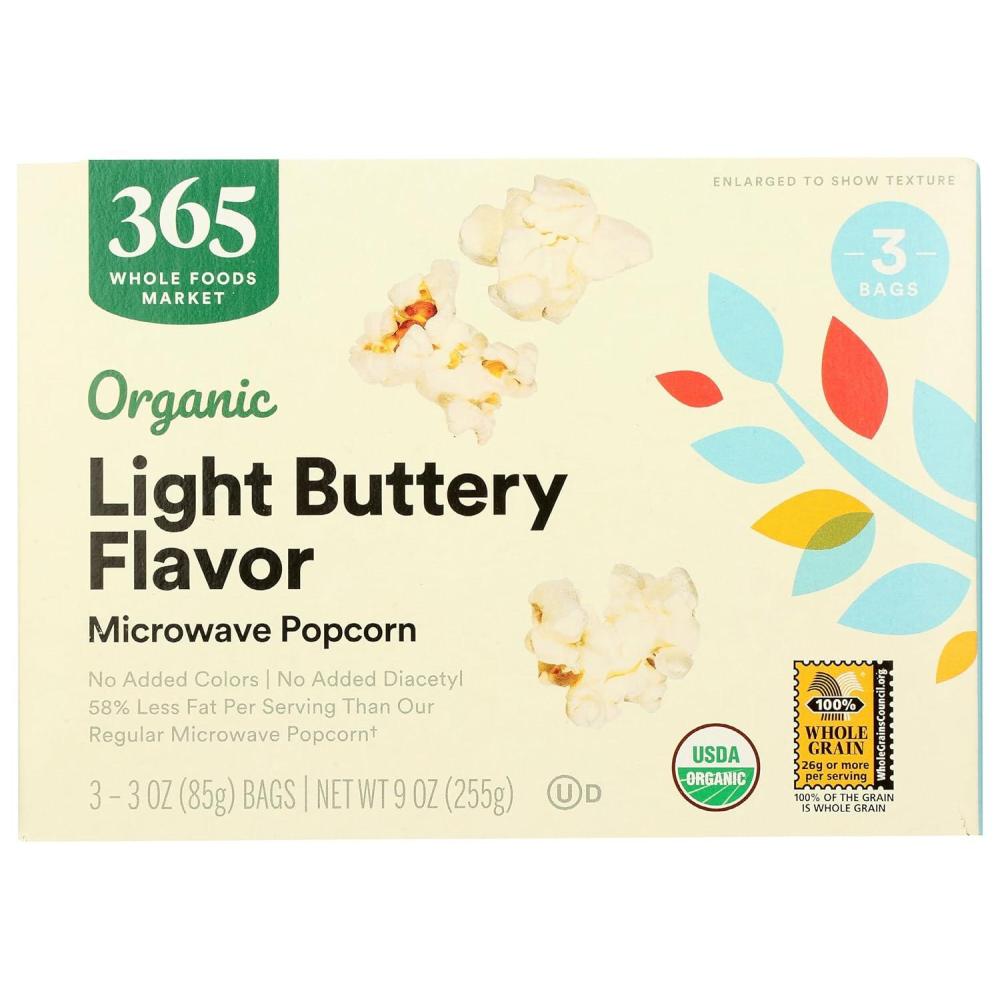 image:image365 by Whole Foods Market Organic Microwave Popcorn 21 OunceButter