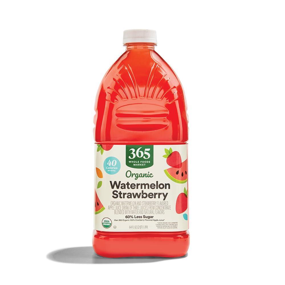 image:image365 by Whole Foods Market Organic Reduced Sugar Watermelon Strawberry Juice 64 Fl Oz64 Fl Oz Pack of 1