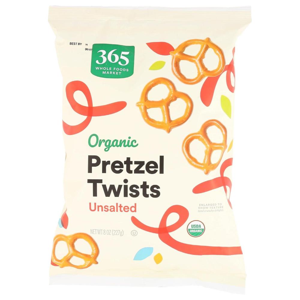 image:image365 by Whole Foods Market Organic Unsalted Mini Pretzel Twists 8 Ounce8 Ounce Pack of 1