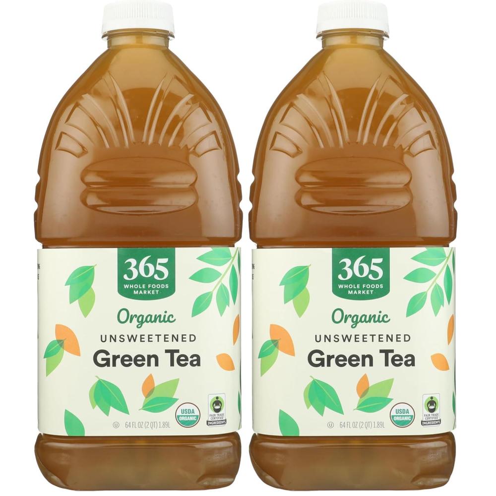 image:image365 by Whole Foods Market Organic Unsweetened Green Tea 64 Fl Oz64 Fl Oz Pack of 2