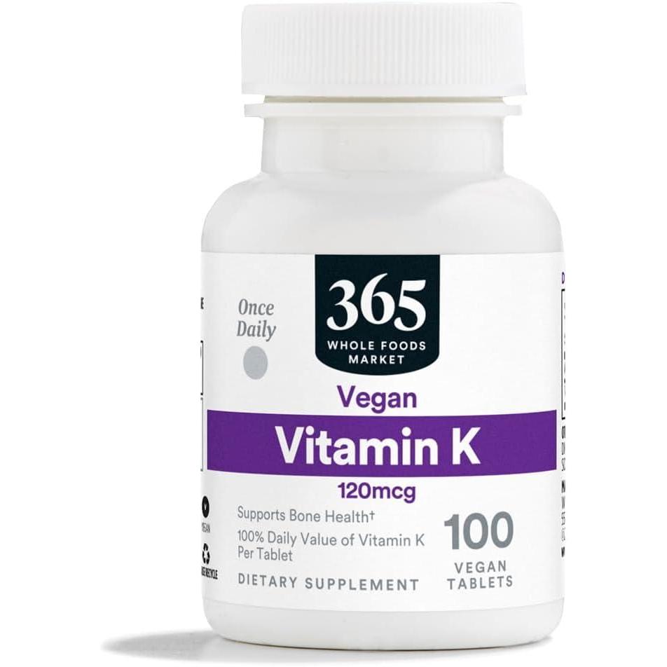 image:image365 by Whole Foods Market Vitamin K 120 MCG 100 Tablets100 Count Pack of 1