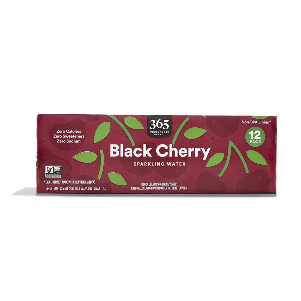 image:imageWhole Foods 365 Everyday Value Sparkling Water Pure 12 CountBlack Cherry