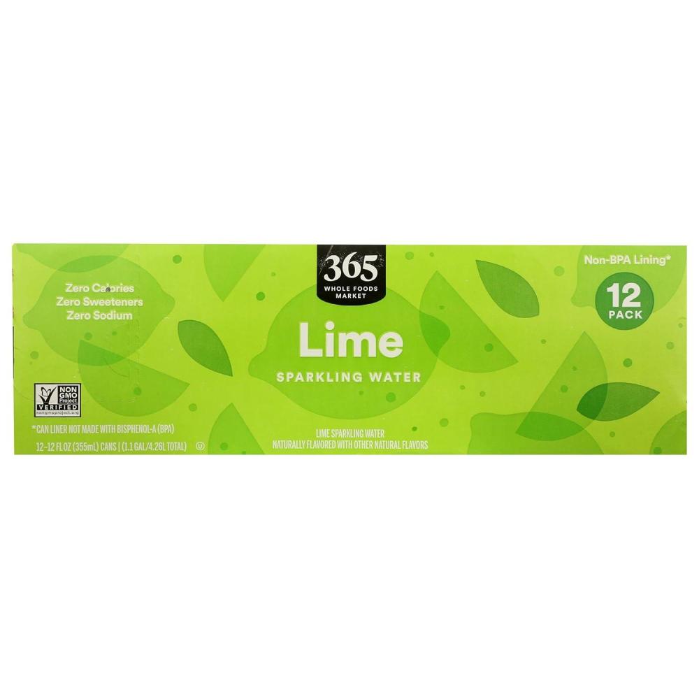image:imageWhole Foods 365 Everyday Value Sparkling Water Pure 12 CountLime