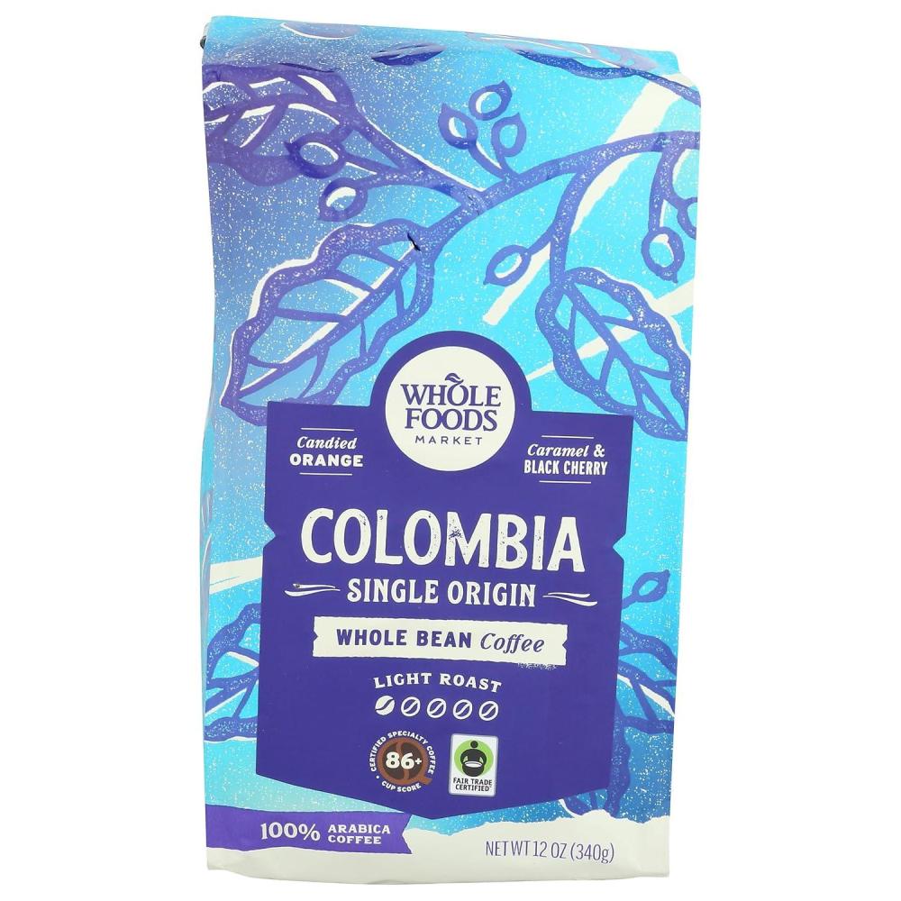 image:imageWhole Foods Market Coffee Columbia Whole Bean 12 Ounce