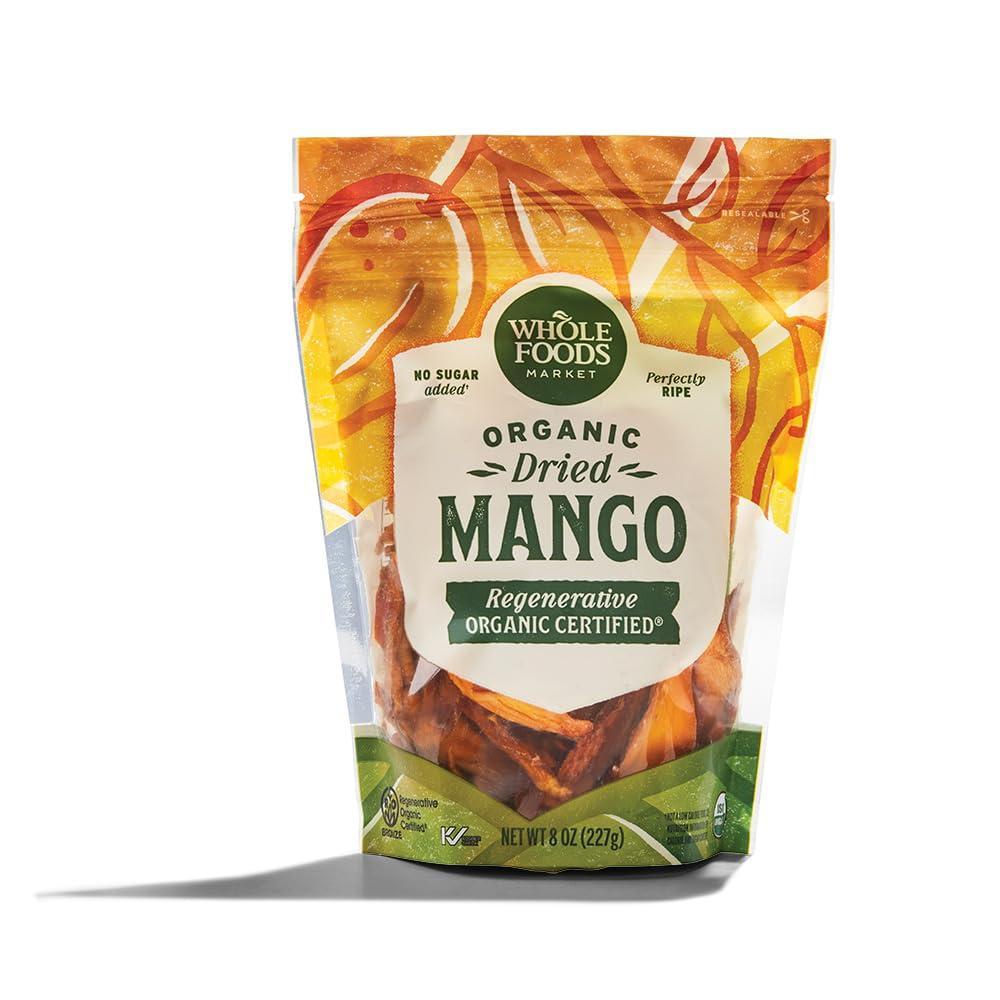 image:imageWhole Foods Market Organic Regenerative Dried Mango 8 Ounce