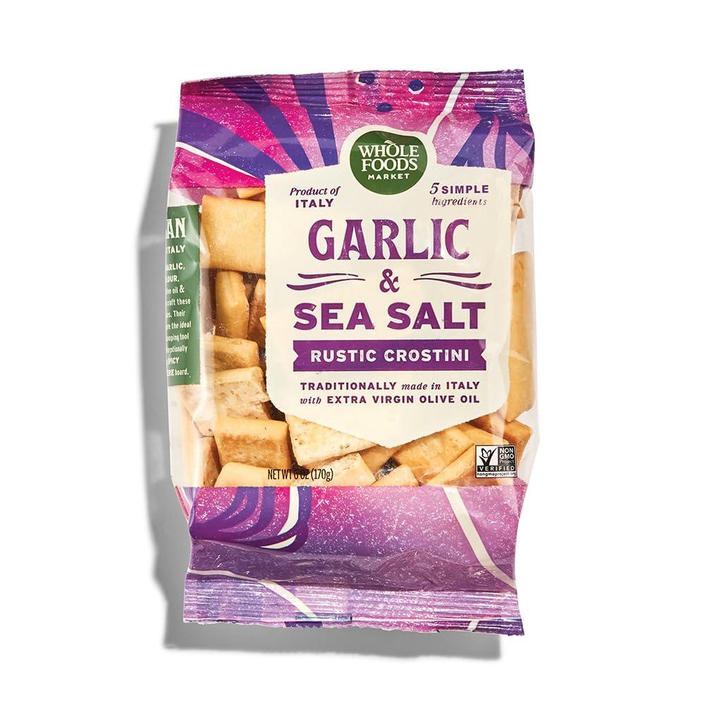 image:imageWhole Foods Market Rustic Italian Crackers Garlic amp Sea Salt 6 Ounce