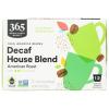 365 by Whole Foods Market, Decaf House Blend Coffee Pods, American Roast, 12 Count(12 Count (Pack of 1))