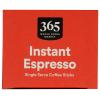 365 by Whole Foods Market, Instant Espresso, Dark Roast, 25 Single Serve Coffee Sticks, 2.65 Ounces(25 Count (Pack of 1))