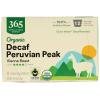 365 by Whole Foods Market, Organic Decaf Peruvian Peak Coffee Pods, Medium-Dark Vienna Roast, 12 Count
