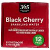 Whole Foods 365 Everyday Value, Sparkling Water Pure, 12 Count(Black Cherry)