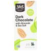 365 by Whole Foods Market, Almond & Sea Salt Dark Chocolate Bar, 2.8 Ounce