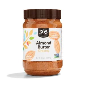 365 by Whole Foods Market, Creamy Almond Butter, 16 Ounce(Almond Butter Creamy)
