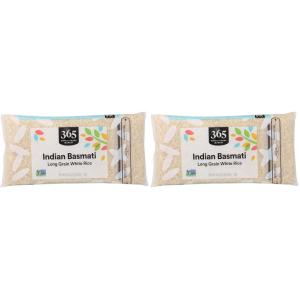 365 by Whole Foods Market, Indian Basmati White Rice, 32 Ounce(2 Pound (Pack of 2))