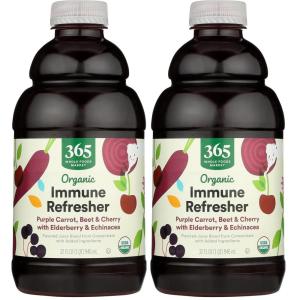 365 by Whole Foods Market, Juice Mango Apple Orange Baobab Organic, 32 Fl Oz(Carrot  Beet  Cherry  Elderberry)