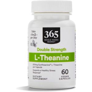 365 by Whole Foods Market, L Theanine Double Strength 200mg, 60 Count