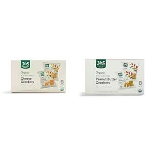 365 by Whole Foods Market, Organic Mini Cheese Sandwich Crackers 8 Count, 1 Ounce(Variety Pack)