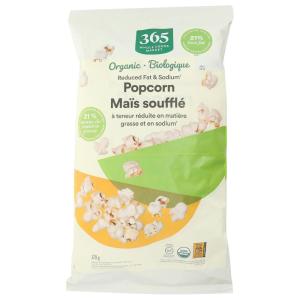365 by Whole Foods Market, Organic Reduced Fat And Sodium Popcorn, 6 Ounce(6 Ounce (Pack of 1))