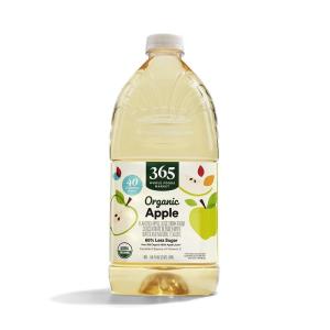 365 by Whole Foods Market, Organic Reduced-Sugar Apple Juice, 64 Fl Oz(64 Fl Oz (Pack of 1))