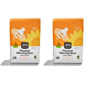 365 by Whole Foods Market, Pleasant Morning Buzz Ground Coffee, Medium-Dark Roast, 24 Ounce(Pleasant Morning Buzz Vienna Roast – Ground Coffee)