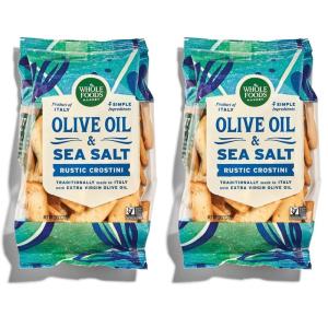 Whole Foods Market, Original Rustic Crostini with Olive Oil & Sea Salt, 6 Ounce(6 Ounce (Pack of 2))