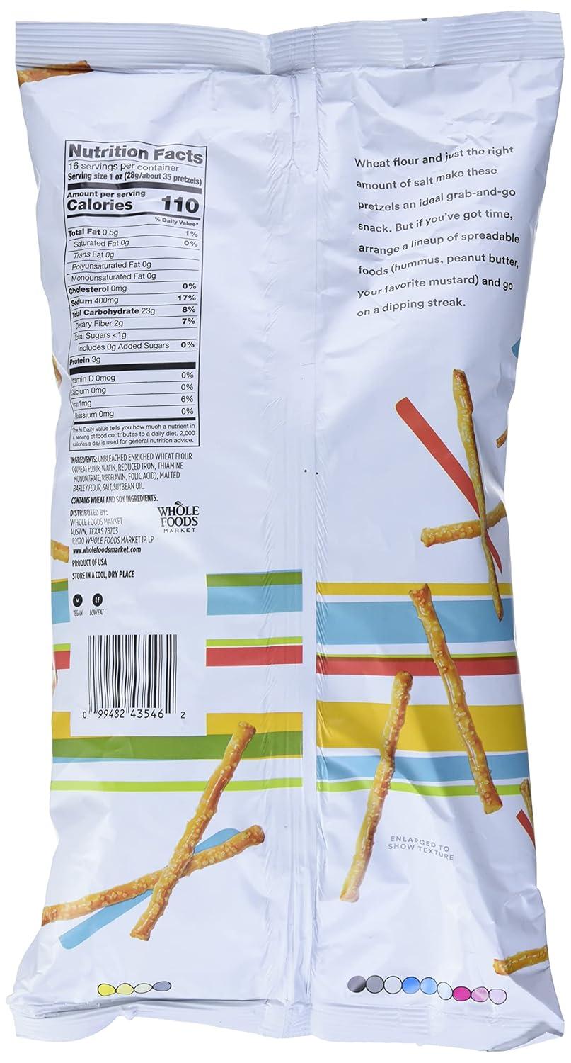 image:image365 By Whole Foods Market Organic Mini Pretzel Sticks 8 OzSalted