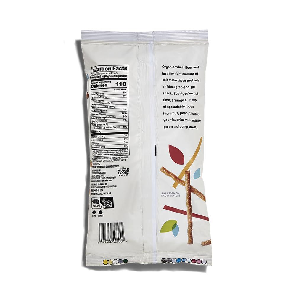 image:image365 By Whole Foods Market Organic Mini Pretzel Sticks 8 OzSalted