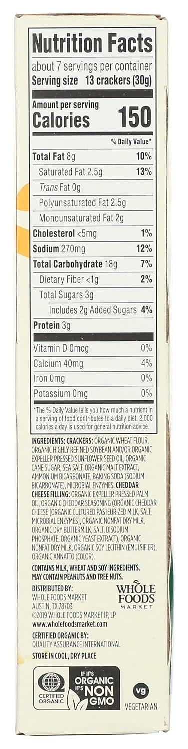 image:image365 by Whole Foods Market Organic Mini Cheese Sandwich Crackers 75 OunceCheese