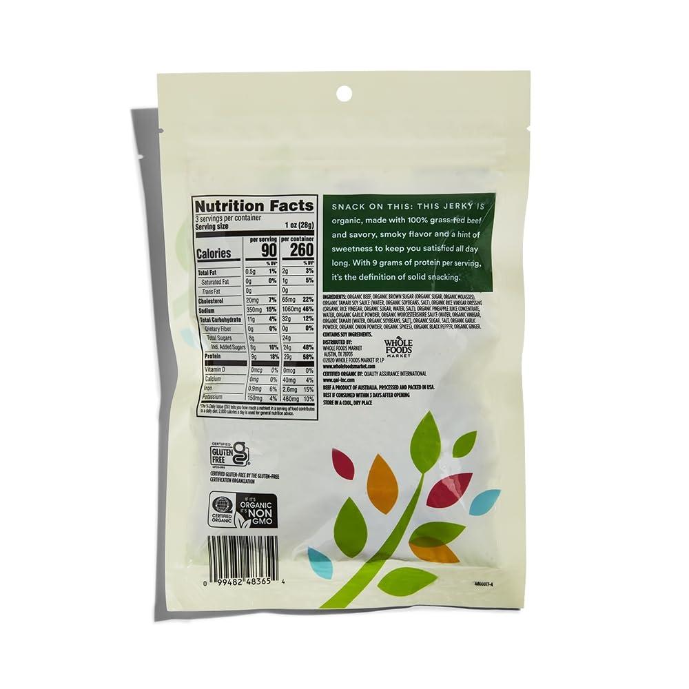 image:image365 by Whole Foods Market Organic Original Beef Jerky 3 OunceTeriyaki