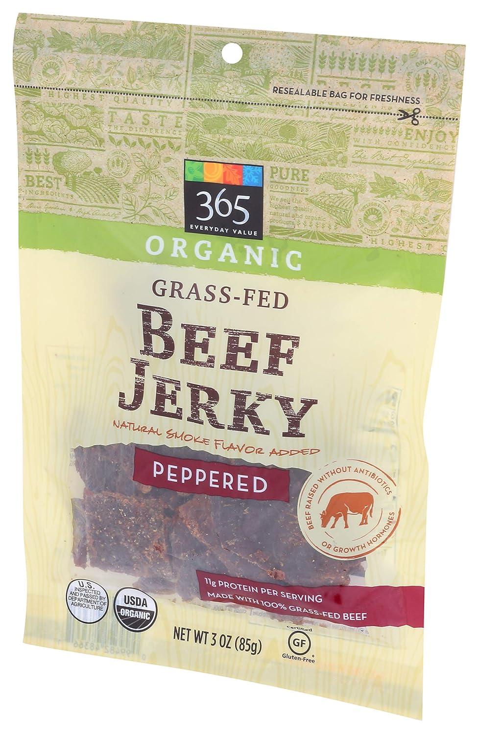 image:image365 by Whole Foods Market Organic Peppered Beef Jerky 3 Ounce3 Ounce Pack of 5