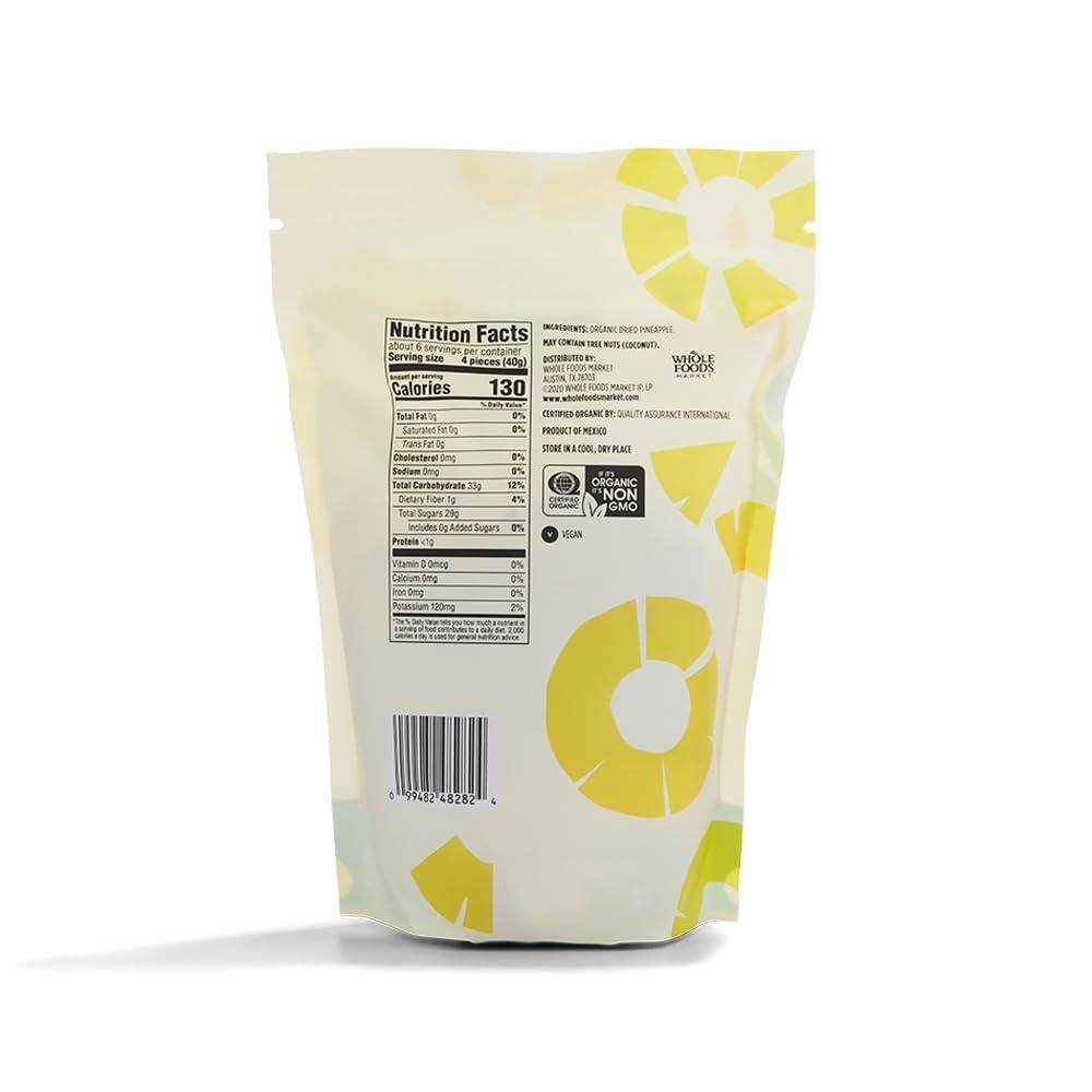 image:image365 by Whole Foods Market Organic Unsweetened Dried Pineapple 8 Ounce