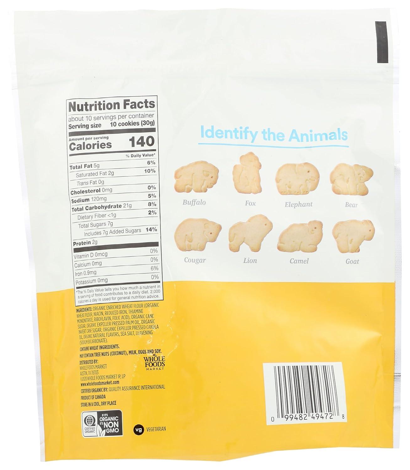 image:image365 by Whole Foods Market Organic Vanilla Animal Cookie 11 OunceVanilla