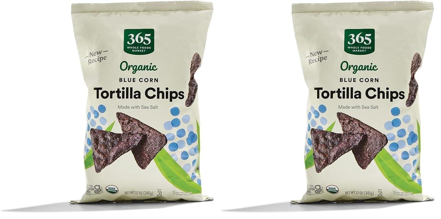 image:image365 by Whole Foods Market Organic White Corn Tortilla Chips 12 OunceBlue Corn