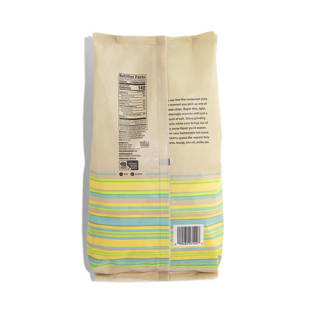 image:image365 by Whole Foods Market Organic White Corn Tortilla Chips 12 OunceSalted