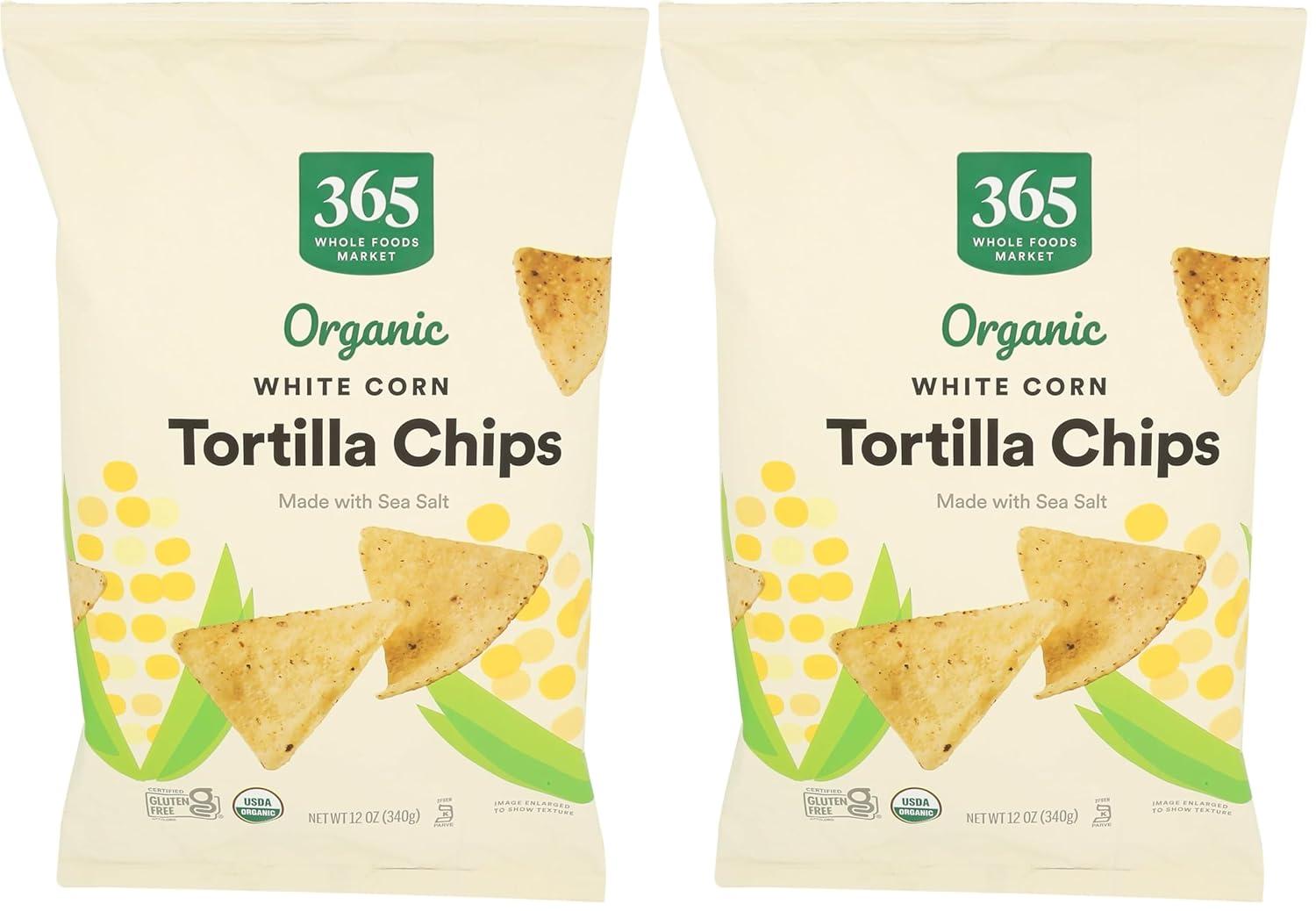 image:image365 by Whole Foods Market Organic White Corn Tortilla Chips 12 OunceWhite Corn