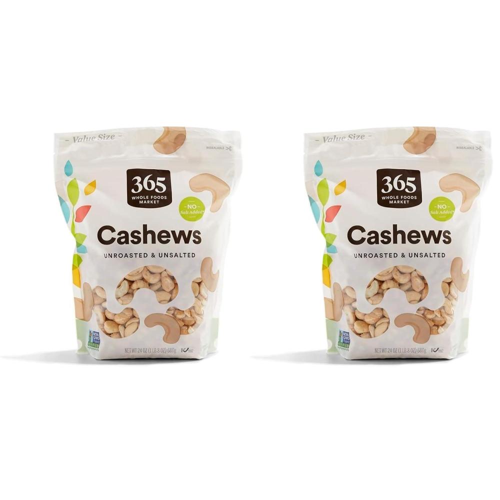 image:image365 by Whole Foods Market Cashews Unsalted amp Unroasted 24 Ounce15 Pound Pack of 2