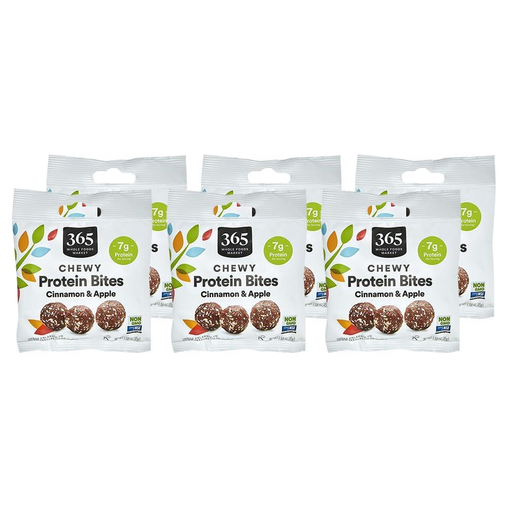 image:image365 by Whole Foods Market Chewy Cinnamon amp Apple Protein Bites 158 Ounce6 Count Pack of 6