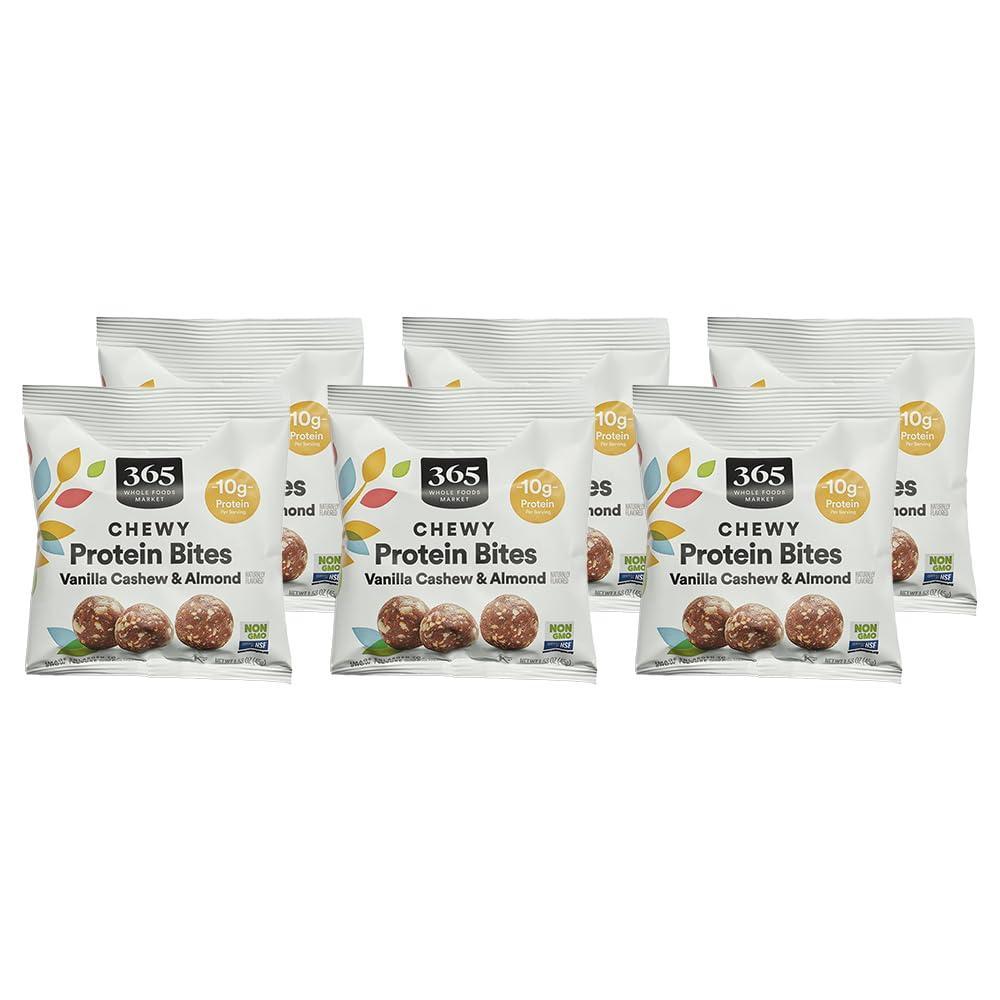 image:image365 by Whole Foods Market Chewy Protein Bites Vanilla Cashew amp Almond Flavor Vegetarian158 Ounce1 Count Pack of 6