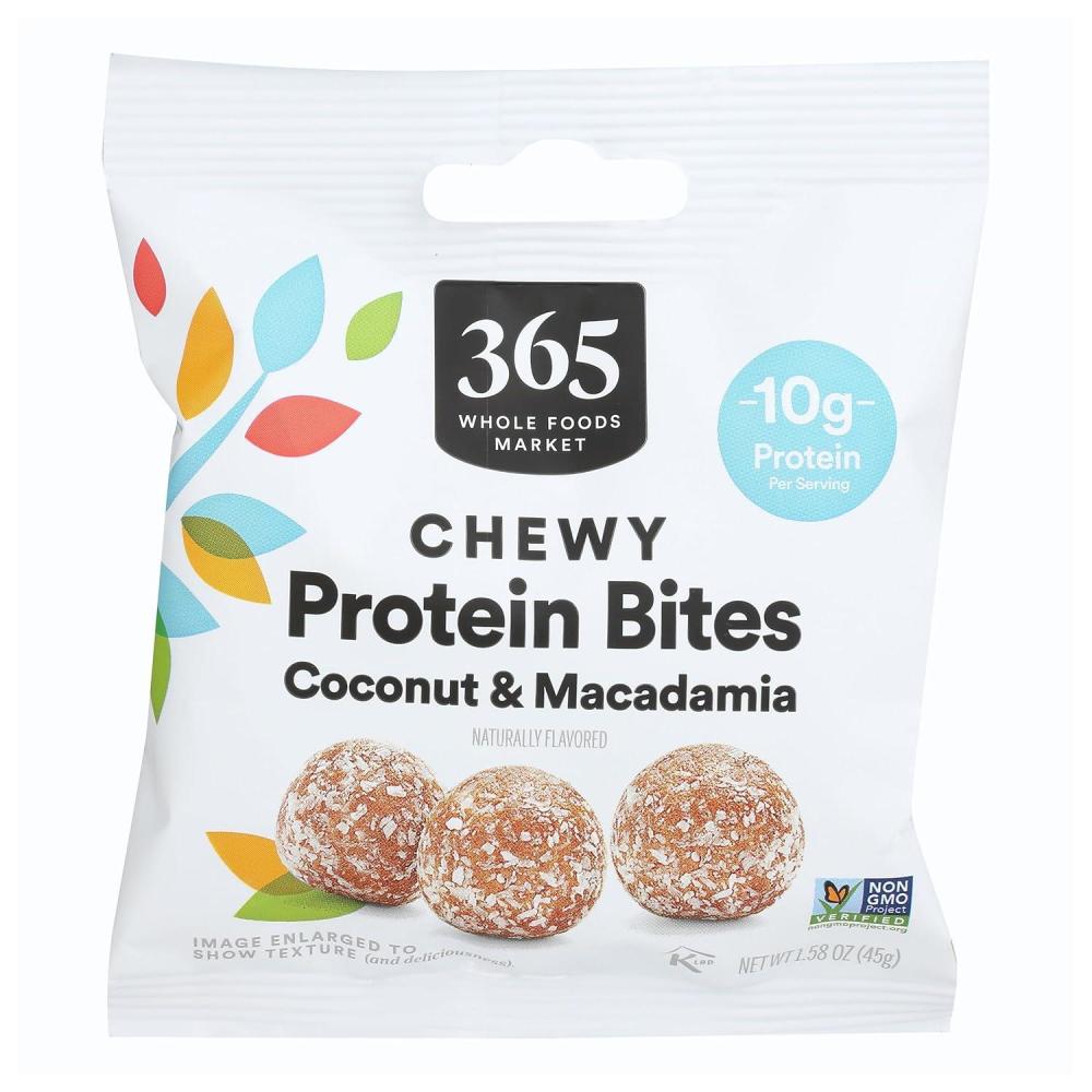 image:image365 by Whole Foods Market Coconut Macadamia Protein Chewy Bites 158 Ounce6 Count Pack of 1