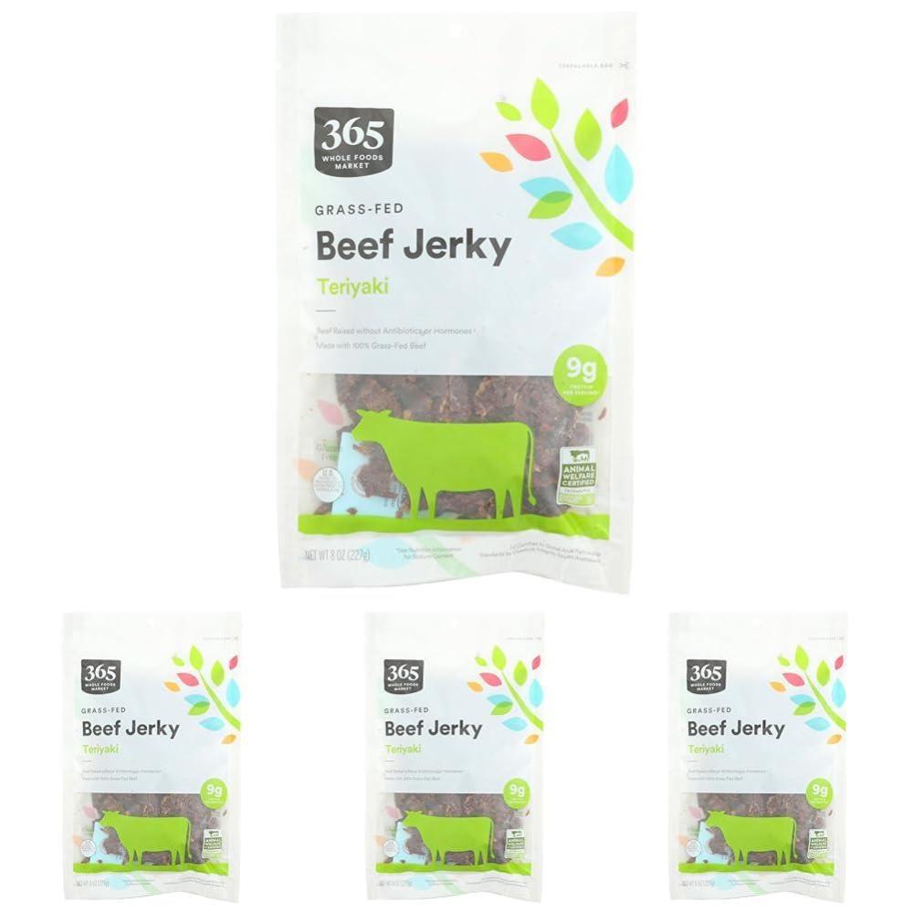 image:image365 by Whole Foods Market GrassFed Beef Jerky Teriyaki 8 Ounce8 Ounce Pack of 4