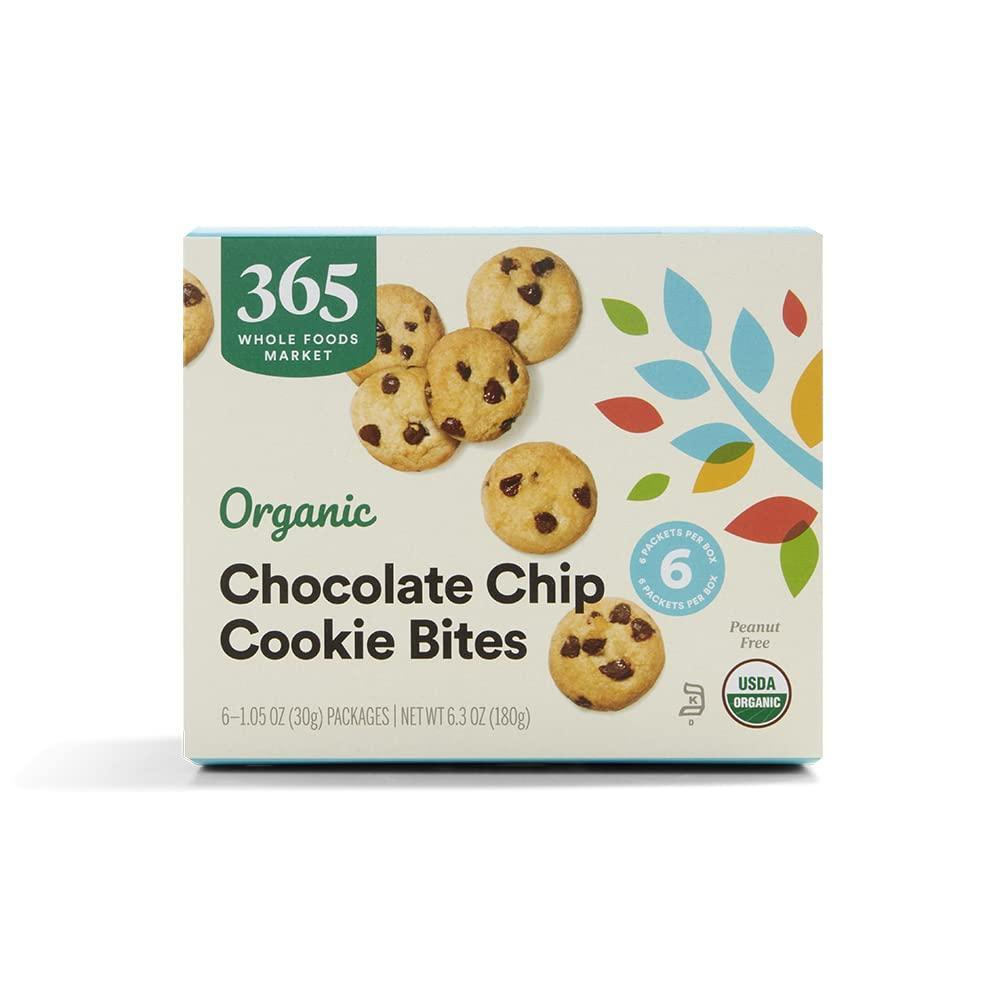 image:image365 by Whole Foods Market Organic Chocolate Chip Cookie Bites 63 Ounce105 Ounce Pack of 6
